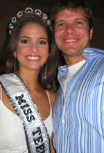 Shelly Hennig Miss Teen USA and Justin Rudd pageant coach